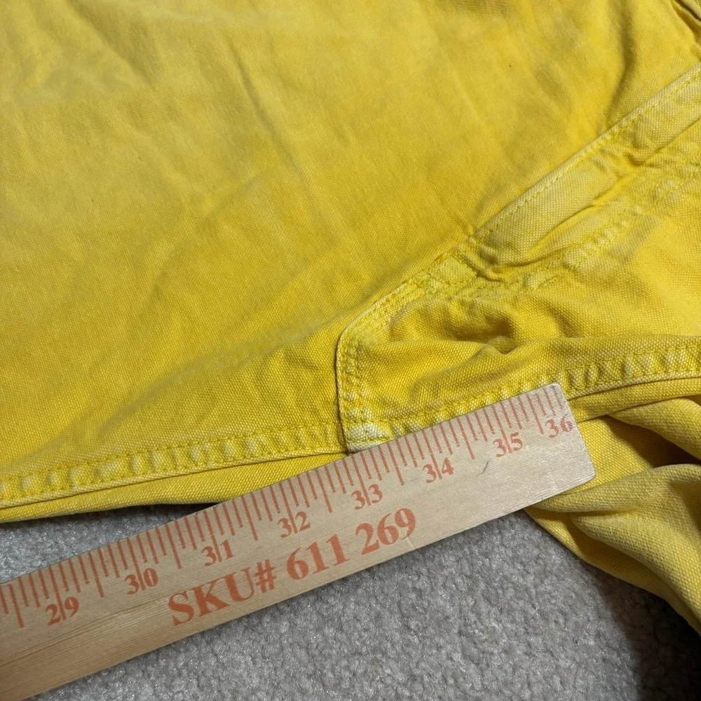Vtg Polo Ralph Lauren Jeans Mens 36x32 Sunfish Yellow Slim Straight Denim Pants